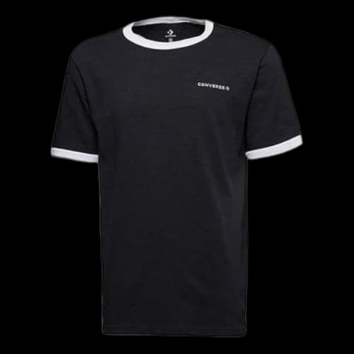 Converse Embroidered Logo Short Sleeve Black