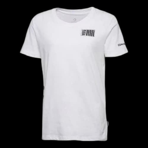 Converse VLTG Casual Sports Short Sleeve White (Women's)