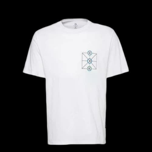 Converse Creative Sports Round Neck Short Sleeve White