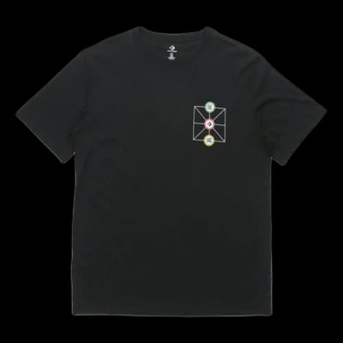 Converse Creative Sports Round Neck Short Sleeve Black