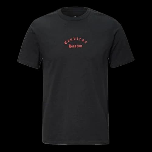 Converse All Star Alphabet Printing Casual Short Sleeve Black