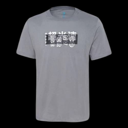 Converse Printing Round Neck Short Sleeve Gray