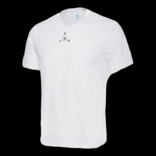 Converse Pattern Sports Round Neck Short Sleeve White