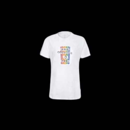 Converse Slim Fit Printing Short Sleeve White (Women's)