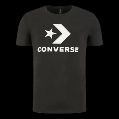 Converse All Star Classic Logo Casual Sports Short Sleeve Black