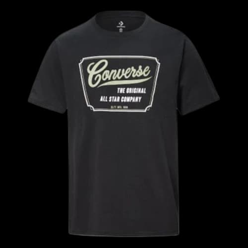 Converse Alphabet Printing Short Sleeve Black