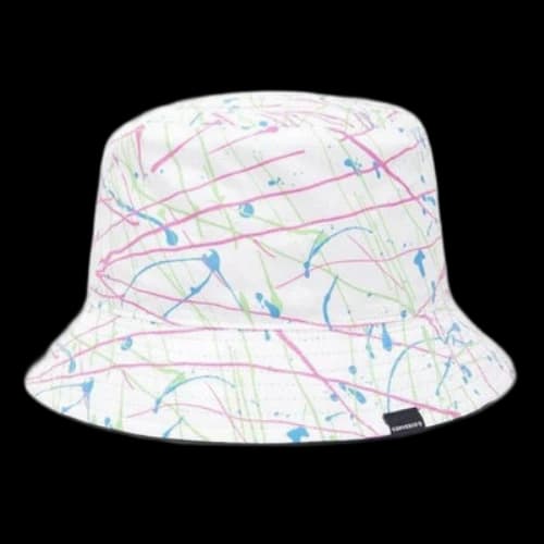 Converse Reversible Paint Splatter Bucket Hat 'White'