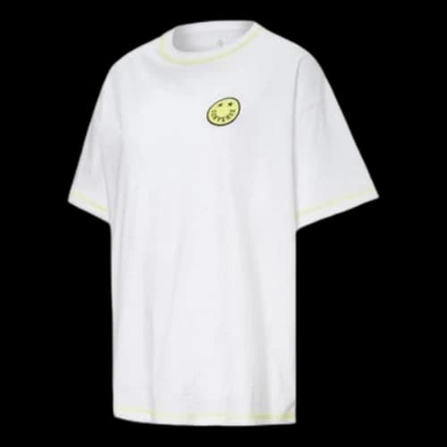 Converse Sports Loose Casual Short Sleeve White (Women's)