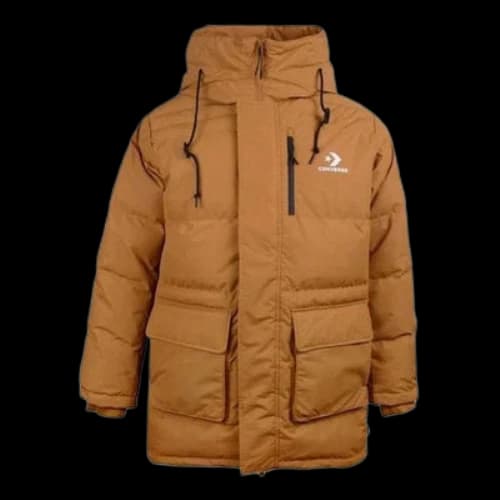 Converse Mid-Length Down Fill Puffer Jacket 'Wheat'