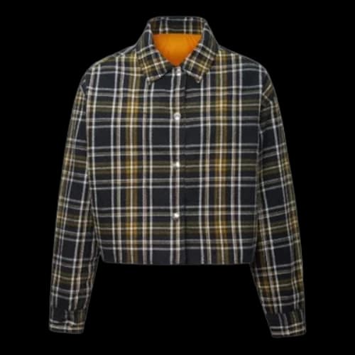 Converse Reversible Shirt-Style Jacket 'Black Grey' (Women's)