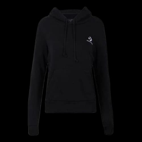 Converse Embroidered Star Chevron Pullover Hoodie 'Black' (Women's)