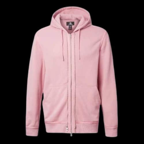 Converse Zipper hooded Cardigan Jacket Pink