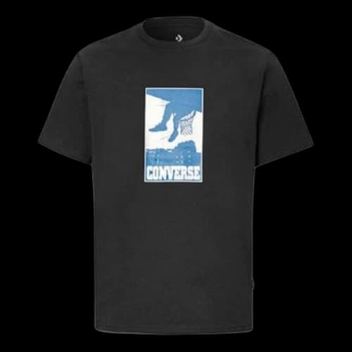 Converse All Star Printing Sports Short Sleeve Black