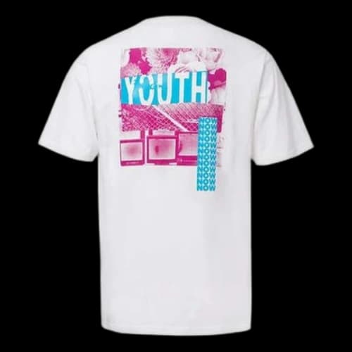 Converse Alphabet Printing Short Sleeve White