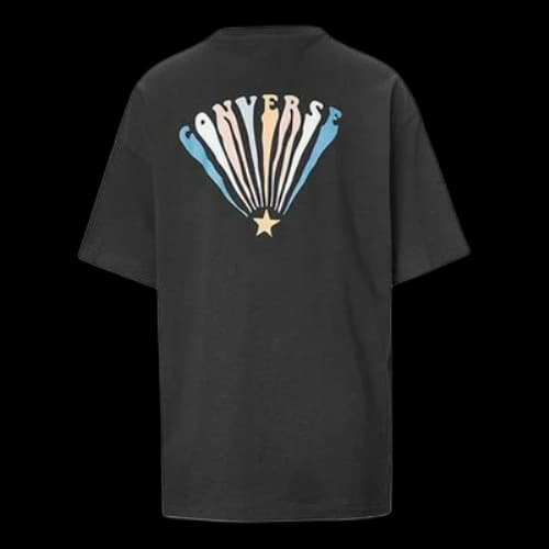 Converse All Star Printing Short Sleeve Black (Women's)