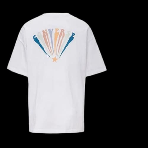 Converse All Star Printing Short Sleeve White (Women's)