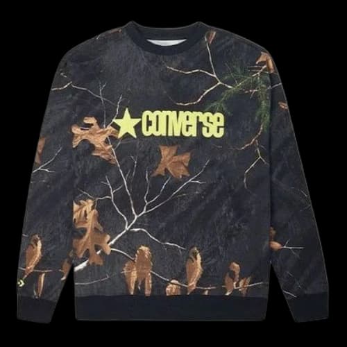 Converse Realtree Printed Crew Neck Sweatshirt 'Black'