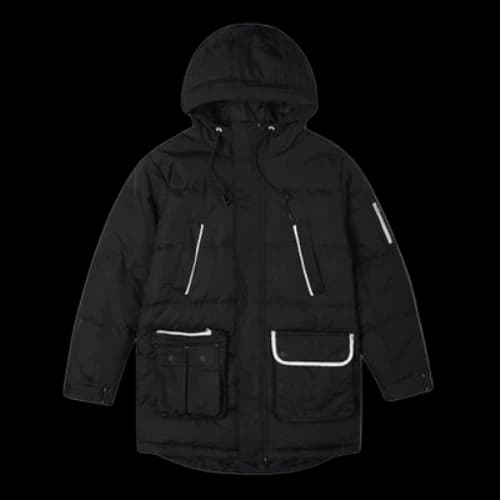 Converse Down Mid Length Jacket 'Black'