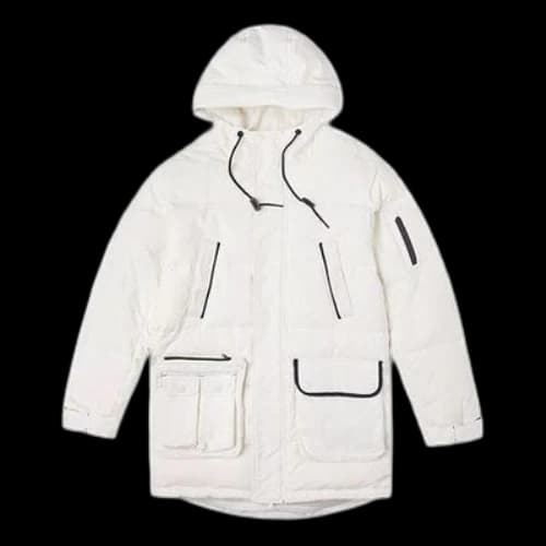 Converse Down Mid Length Jacket 'White'