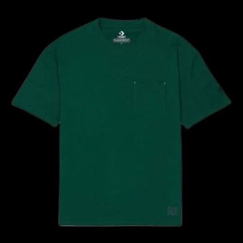 Converse Renew Solid Color Loose Pocket Short Sleeve Green
