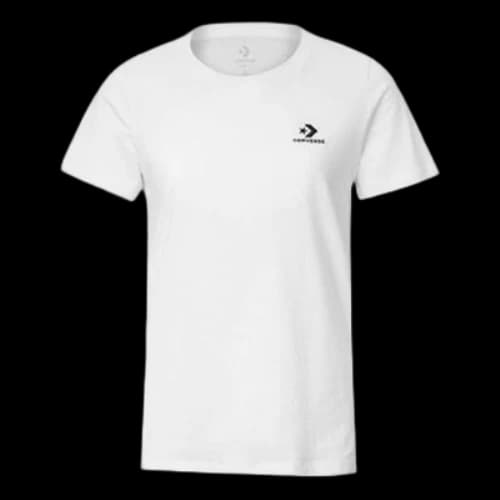 Converse Logo Casual Short Sleeve White (Women's)