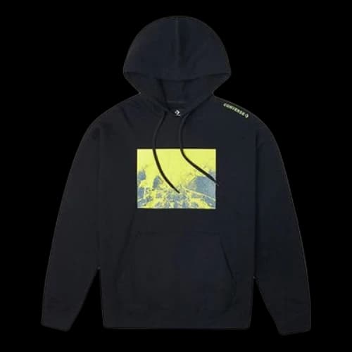 Converse Printing Sports Fleece Lined Black