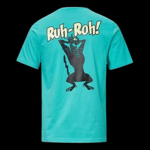 Converse x Scooby Doo Crossover Cartoon Short Sleeve Blue