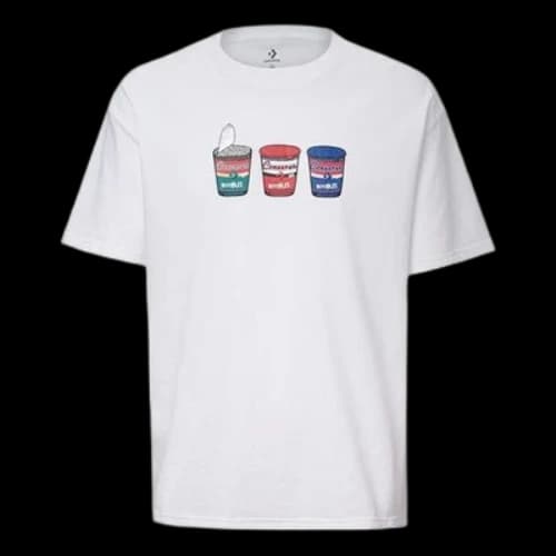 Converse Hyper Local Food Graphic Short Sleeve Tee White