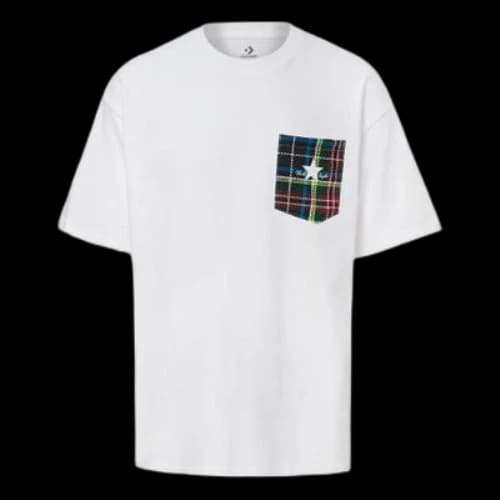 Converse Contrasting Colors Pocket T-Shirt 'White'