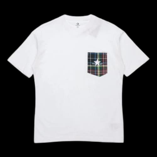 Converse Pocket Casual Short-Sleeve Tee Mens White