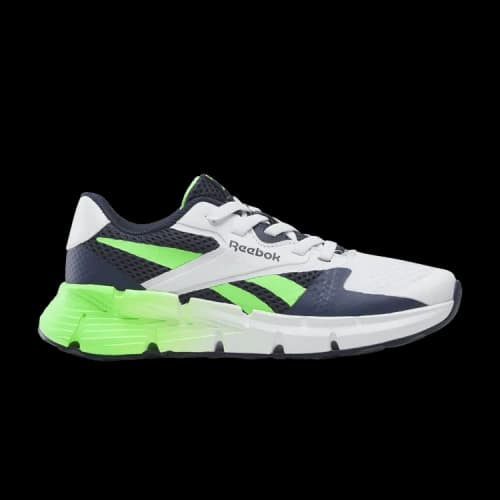 Reebok Zig Dynamica 5 Elastic Lace Little Kid 'Vector Navy Solar Lime'