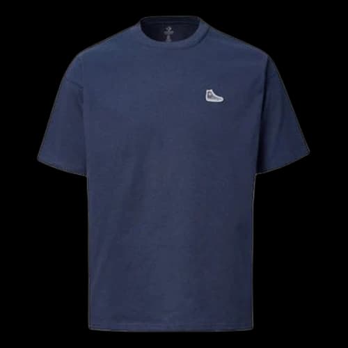 Converse Athleisure Casual Sports Short Sleeve Couple Style Navy Blue