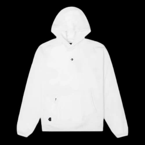 Converse Court Ready Vented Pullover Hoodie 'White'