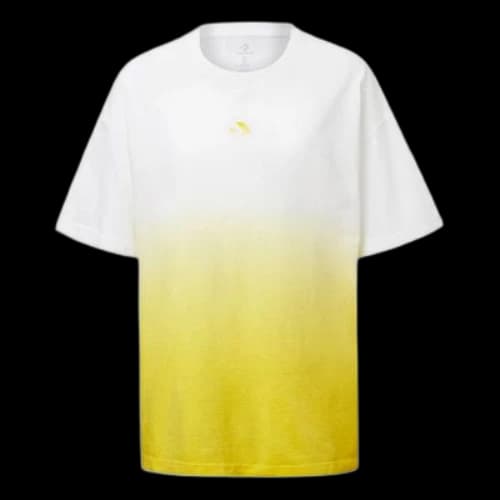 Converse Logo Printing Gradient Short Sleeve Yellow (Women's)