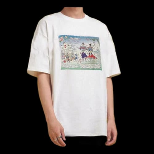 Converse Flame Series Printing Short Sleeve White