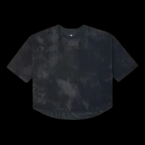 Converse Loose Mesh Breathable Short Sleeve Black (Women's)