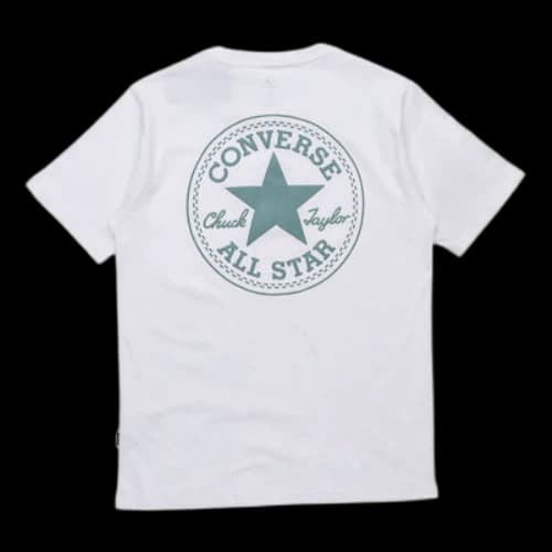 Converse All Star Logo Printing Round Neck Sports Short Sleeve White