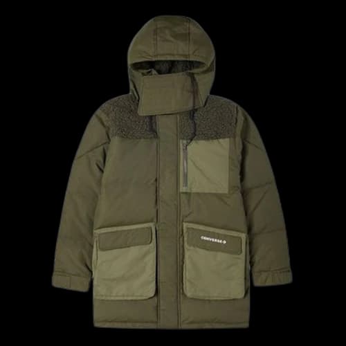 Converse Premium Mid Down Jacket 'Cargo Khaki'