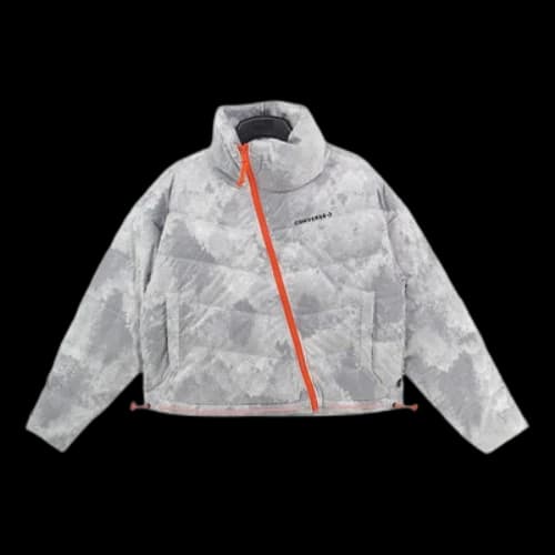 Converse Down Jacket 'White Grey' (Women's)