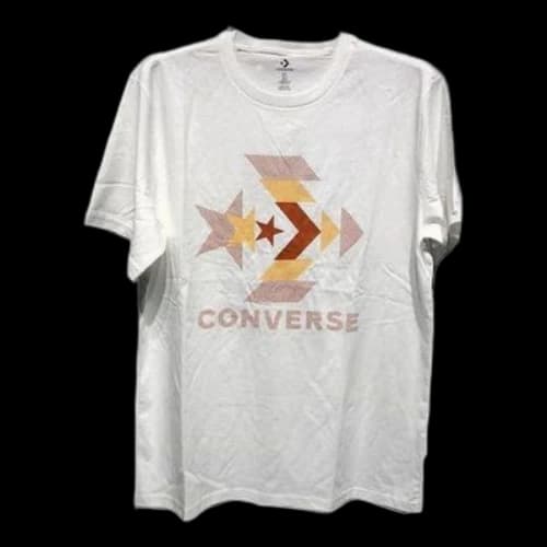 Converse Star Chevron Zoomed In Graphic T-Shirt 'White'