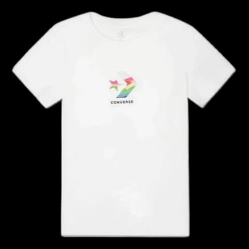 Converse Sun Fill Star Chevron Classic T-Shirt 'White' (Women's)