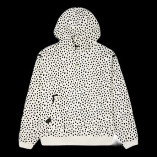 Converse Court-Ready Cheetah Half Zip Hoodie 'Egret Spotted Leopard'