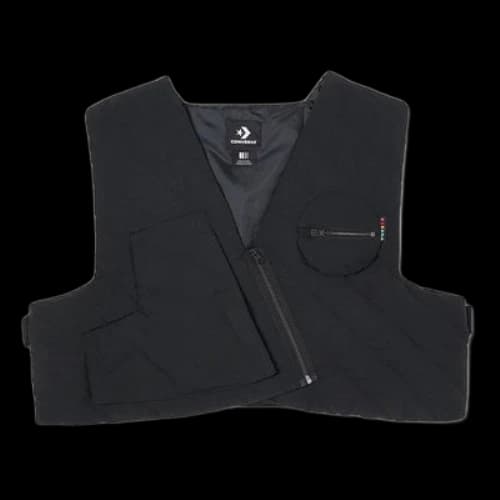 Converse Shapes Irregular Patchwork Short Vest 'Black'