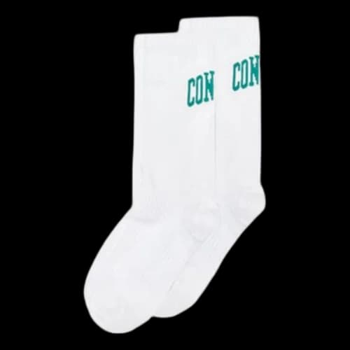 Converse Wordmark Logo Single Crew Socks 'White'