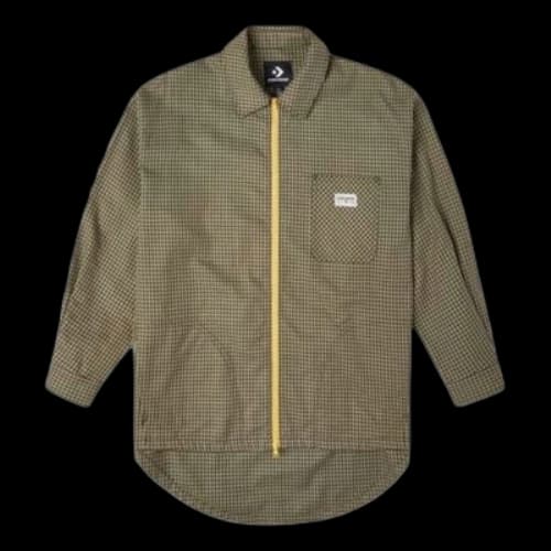 Converse Pocket Oversized Woven Shirt 'Olive Green' (Women's)