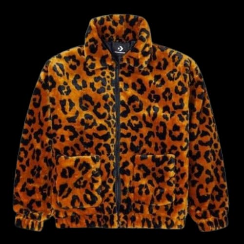 Converse Retro Leopard print Loose Jacket Couple Style 'Brown'