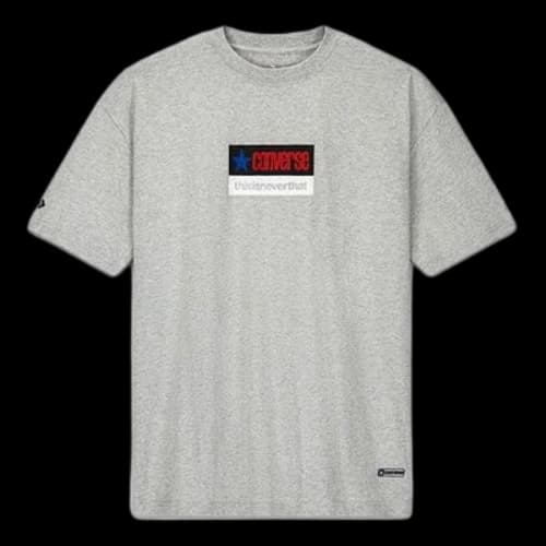 Converse x Thisisneverthat Crossover Logo Printing Sports Round Neck Short Sleeve light grey