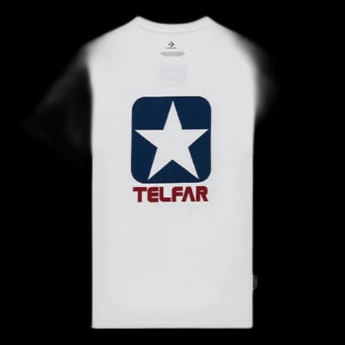 Converse x TELFAR Crossover Basketball Sports Printing Round Neck Short Sleeve White T-Shirt