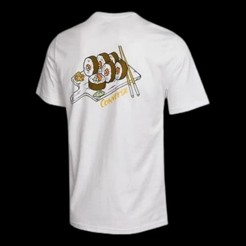 Converse Sushi Graphic Short Sleeve Pocket T-Shirt 'White'