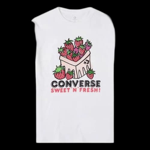 Converse Strawberry T-Shirts 'White' (Women's)